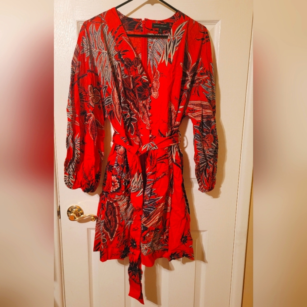 Floral Mini Dress Banana Republic